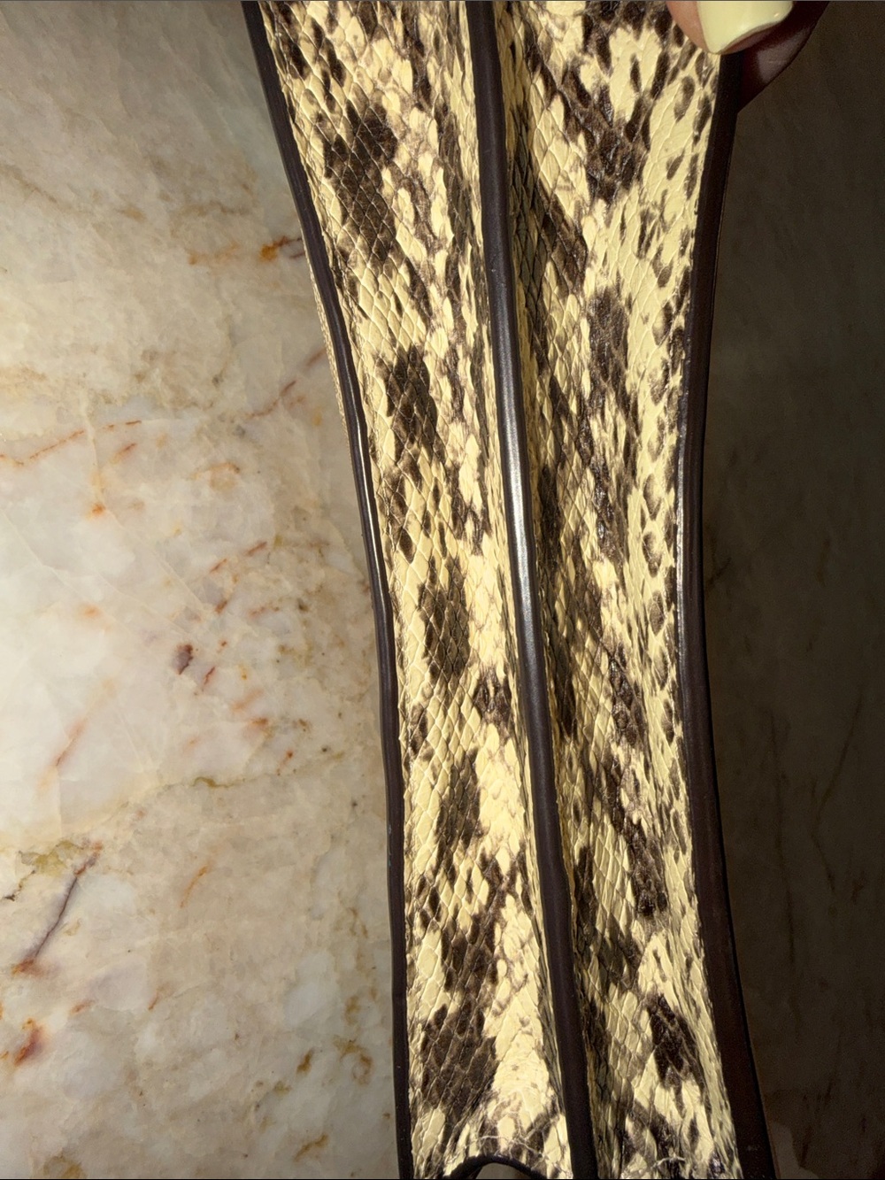 COACH -Klare crossbody. Soft, beige and khaki-Blended Item/snake skin trims - Picture 6 of 9